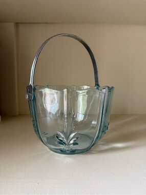 Vintage Baroque Ice Bucket with Handle, No Tongs